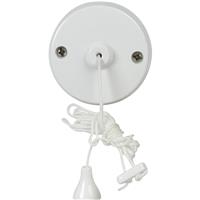 Made4Trade Ceiling Pull Cord Switch 10A 2 Way Round in White