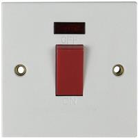 Made4Trade 45A DP Cooker Switch with Neon Square in White