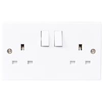 Made4Trade Socket Converter 1 Gang - 2 Gang in White