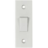 Made4Trade Architrave Switch 1-Gang 2-Way in White