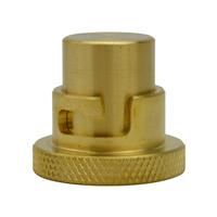 Tesla Gas Socket Bayonet Blanking Plug 1/2" in Gold