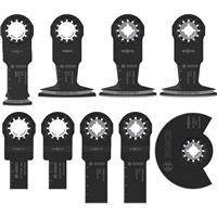 Bosch Multi Tool Blade Set Wood/Metal (9 Piece) in Black
