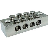 Tower Earth Block 4 Way in Silver Brass