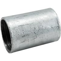 Tower Solid Conduit Coupler 25mm Galvanised in Silver