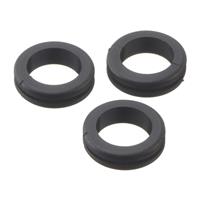 Tower Open Grommet 25mm (100 Pack) in Black Rubber