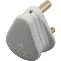 Tower Round Pin Plug in White