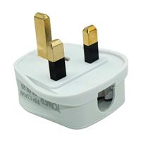 Tower Heavy Duty Fused Plug 13A in White