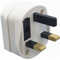 Tower Fused Plug 13A in White