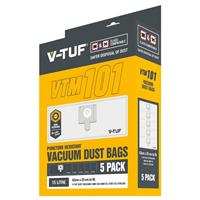 V-TUF MINI M-Class Vacuum Bags (5 Pack) in White Rubber