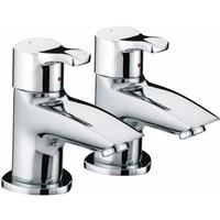 Bristan Capri Bath Pillar Taps in Chrome