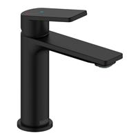 Bristan Frammento Eco Start Basin Mixer with Clicker Waste in Black