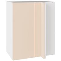Kitchen Kit Slab Blind Corner Wall Cabinet Supermatt 600mm Flatpack in Cashmere
