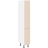 Kitchen Kit Slab Pull & Swing Larder Cabinet Supermatt 300mm Flatpack in Cashmere