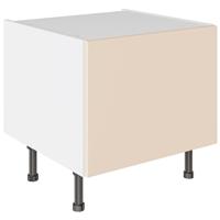 Kitchen Kit Slab Belfast Sink Base Cabinet Supermatt 600mm Flatpack in Cashmere