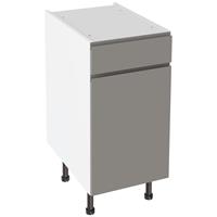 Kitchen Kit J-Pull Drawerline Base Cabinet Gloss 400mm in Dust Grey