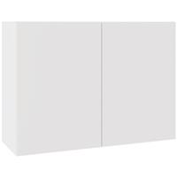 Kitchen Kit Slab Wall Cabinet Supergloss 1000mm Flatpack in White