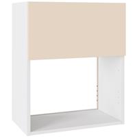 Kitchen Kit Slab Oven & Microwave Housing Supermatt 600mm Flatpack in Cashmere