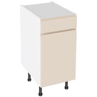 Kitchen Kit J-Pull Drawerline Base Cabinet Gloss 400mm in Cashmere