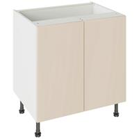 Kitchen Kit Flatpack Base Cabinet Slab Supermatt 800mm in Cashmere