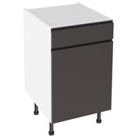 Kitchen Kit Drawerline Base Cabinet Flatpack J-Pull Matt 500mm in Graphite