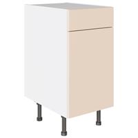 Kitchen Kit Drawerline Base Cabinet Flatpack Slab Supermatt 400mm in Cashmere