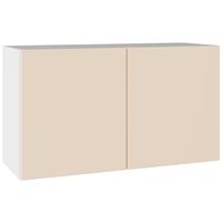 Kitchen Kit Flatpack Double Extractor Wall Cabinet Slab Supermatt 800mm in Cashmere