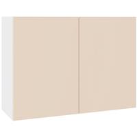 Kitchen Kit Flatpack Wall Cabinet Slab Supergloss 1000mm in Cashmere