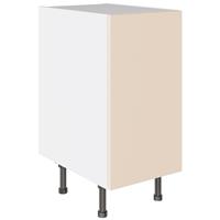 Kitchen Kit Flatpack Base Cabinet Slab Supergloss 400mm in Cashmere