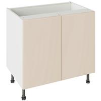 Kitchen Kit Flatpack Base Cabinet Slab Supergloss 900mm in Cashmere