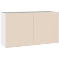 Kitchen Kit Flatpack Double Extractor Wall Cabinet Slab Supergloss 800mm in Cashmere