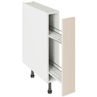 Kitchen Kit Flatpack Base Cabinet Pull-Out Slab Supergloss 150mm in Cashmere