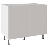 Kitchen Kit Flatpack Base Cabinet Value Slab Matt 1000mm in Light Grey