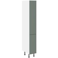 Kitchen Kit Flatpack Pull & Swing Larder Cabinet Slab Supermatt 300mm in Agave Green