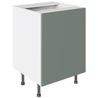 Kitchen Kit Flatpack Sink/Hob Cabinet Slab Supermatt 600mm in Agave Green