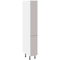 Kitchen Kit Flatpack Pull & Swing Larder Cabinet Value Slab Matt 300mm in Light Grey