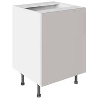 Kitchen Kit Flatpack Sink/Hob Cabinet Value Slab Matt 600mm in Light Grey