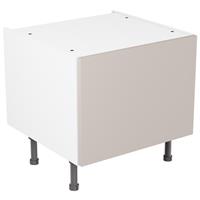 Kitchen Kit Flatpack Belfast Sink Base Cabinet Value Slab Matt 600mm in Light Grey