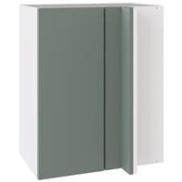 Kitchen Kit Flatpack Blind Corner Wall Cabinet Slab Supermatt 600mm in Agave Green