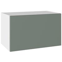 Kitchen Kit Flatpack Bridging Wall Cabinet Slab Supermatt 600mm in Agave Green