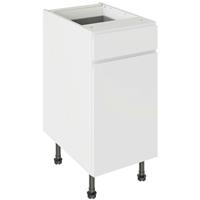 Kitchen Kit J-Pull Drawerline Base Cabinet Flatpack Matt 400mm in White