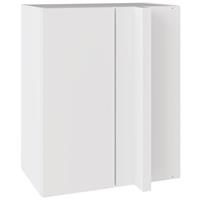 Kitchen Kit Slab Blind Corner Wall Kitchen Cabinet Supergloss 600mm in White