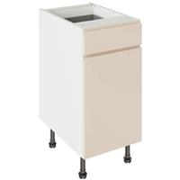 Kitchen Kit J-Pull Drawerline Base Cabinet Flatpack Matt 400mm in Cashmere