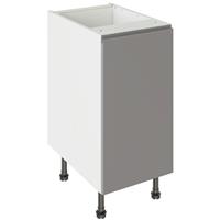 Kitchen Kit J-Pull Drawerline Base Cabinet Flatpack Matt 400mm in Dust Grey