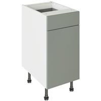 Kitchen Kit Slab Drawerline Base Cabinet Flatpack Supermatt 400mm in Agave Green