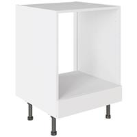 Kitchen Kit Slab Oven Base Kitchen Cabinet Supergloss 600mm in White