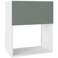 Kitchen Kit Slab Microwave Wall Unit Flatpack Supermatt 600mm in Agave Green