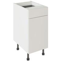 Kitchen Kit Value Slab Drawerline Base Cabinet Flatpack Matt 400mm in Light Grey