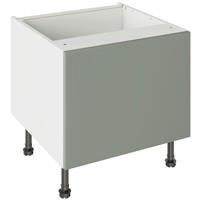 Kitchen Kit Slab Belfast Sink Base Kitchen Cabinet Supermatt 600mm in Agave Green