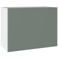Kitchen Kit Slab Single Extractor Wall Cabinet Supermatt 600mm in Agave Green