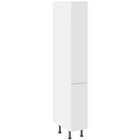 Kitchen Kit Slab Pull & Swing Larder Cabinet Supergloss 300mm in White